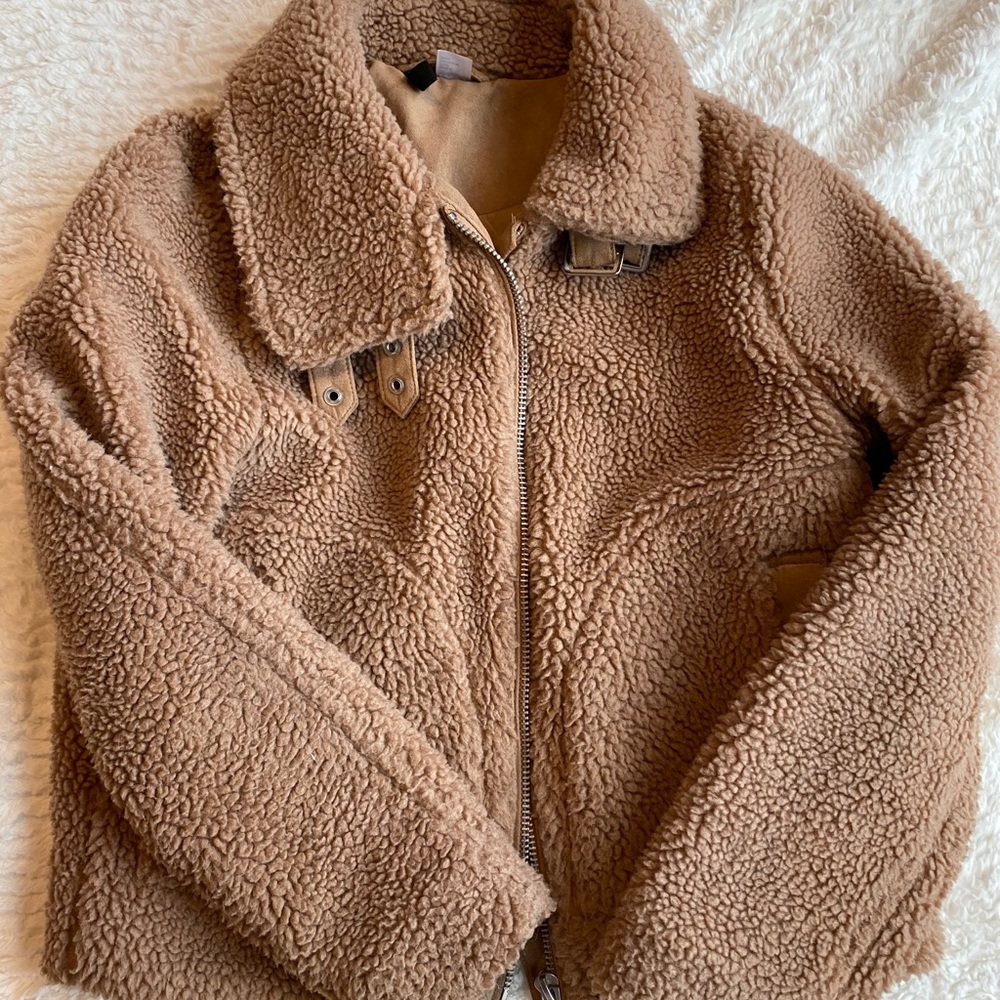 Teddy cropped jacket